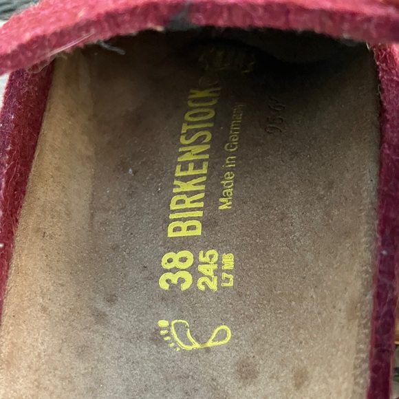 Red Wool Birkenstocks! - Picture 3 of 5